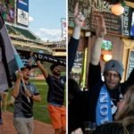 Marching at Target Field and tailgating at the Nomad World Pub
