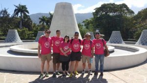 A group photo of all six Dark Clouds Silver Lining volunteers who traveled to Haiti.