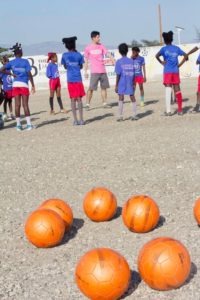 Tim Reppe coaching Soccer.