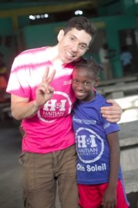 Tim Reppe with a Haitian Initiative Participant