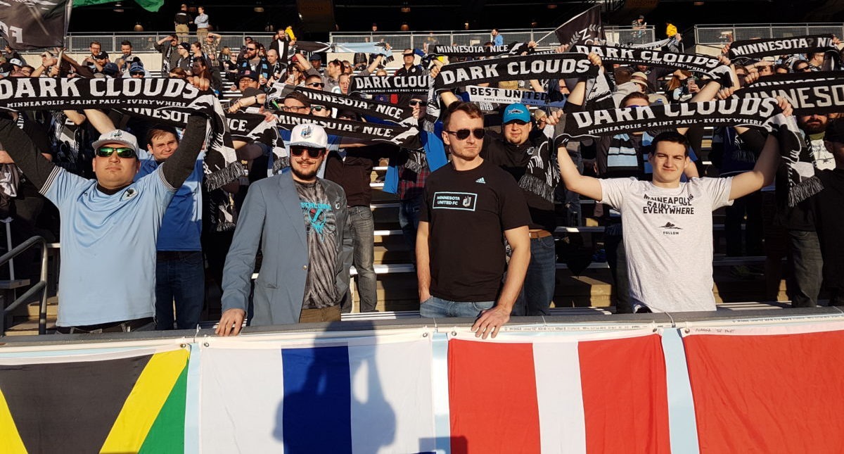 The Dark Clouds at the second home game of 2017.