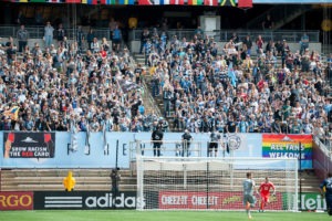 The Dark Clouds on 5/7 MNUFC v SKC (Photo: Daniel Mick)