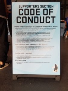 Supporters Section Code of Conduct