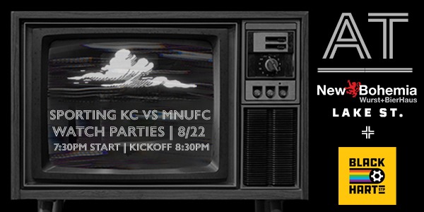 vs MNUFC 8/22/19 Dark Clouds Watch Parties graphic